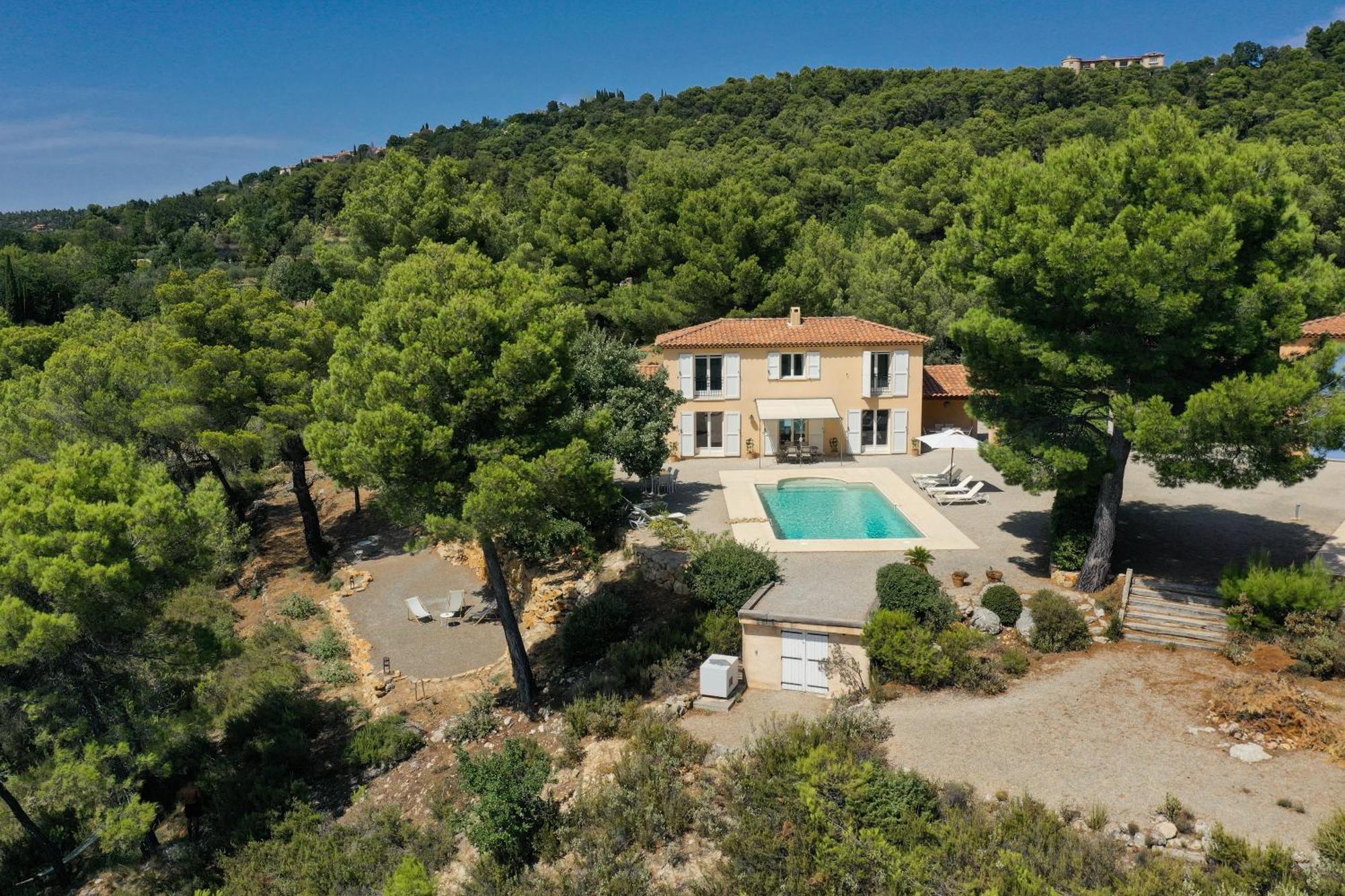 Villa "Le Sortilege" Vue Panoramique Et Piscine Tourtour Εξωτερικό φωτογραφία