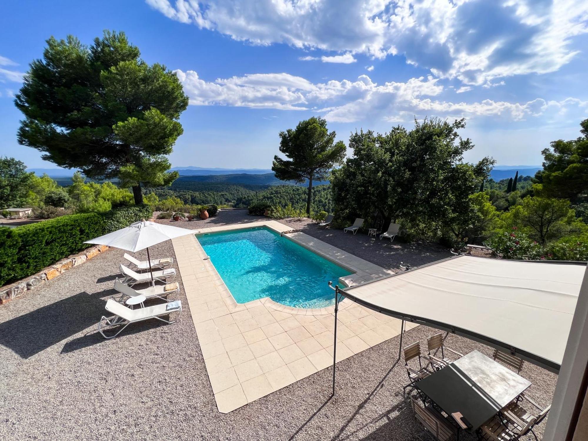 Villa "Le Sortilege" Vue Panoramique Et Piscine Tourtour Εξωτερικό φωτογραφία